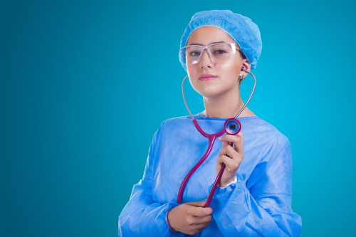 stethoscope with notebook
